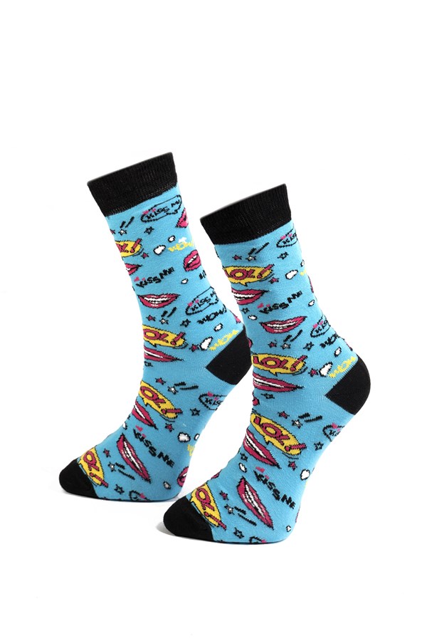 Pop  Desenli Çorap
